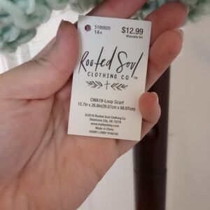 Rooted Soul Turquoise Loop Scarf